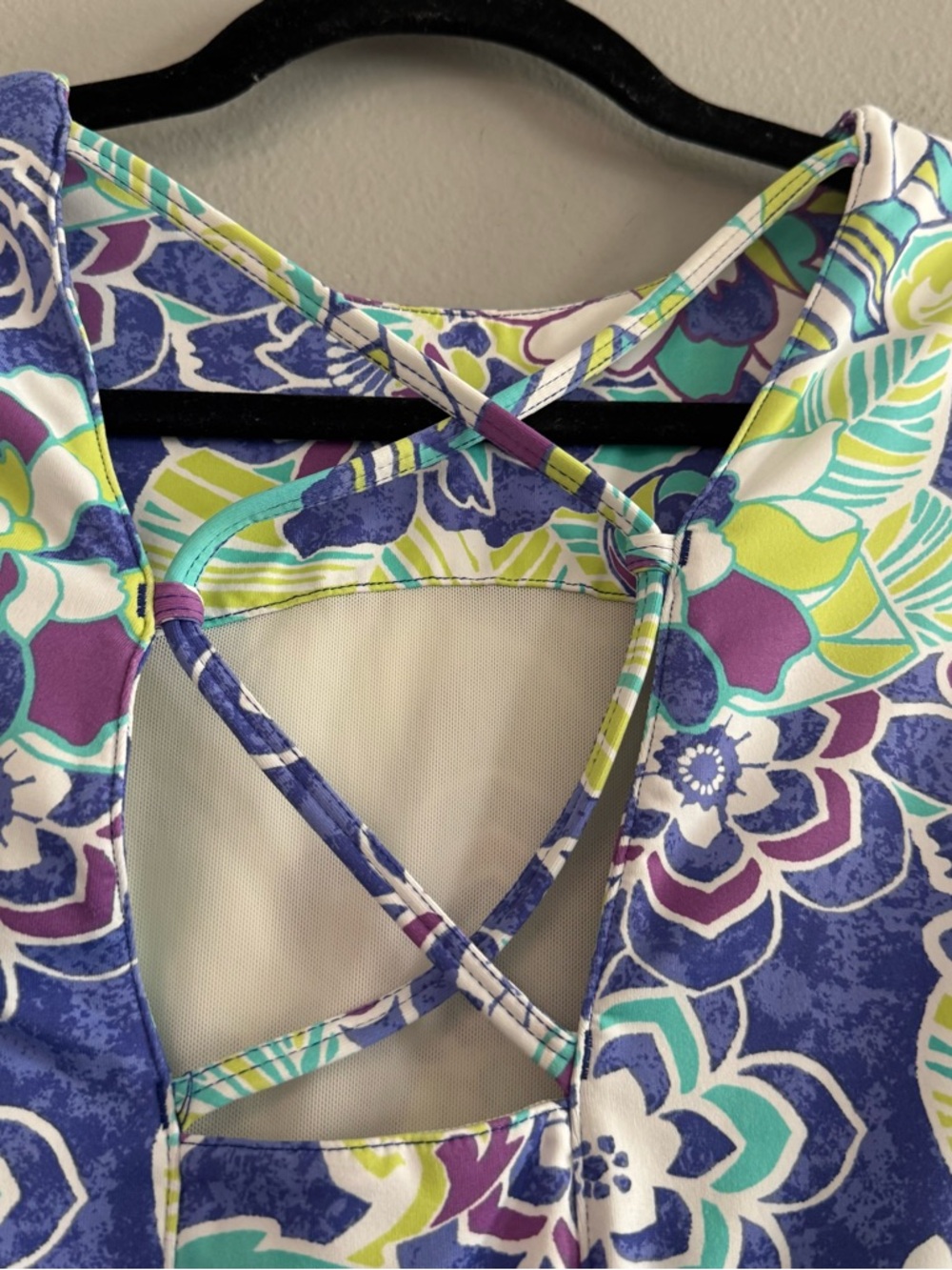 Title Nine Steadfast Diamalete Floral A-Line Sundress Nylon Granola Stretch S - Picture 3 of 7